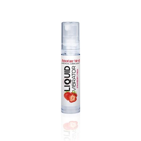 Vibrador Líquido à Base de Água Morango 10 ml