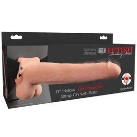 Arnês com Vibrador Oco com Vibração 11