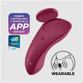 Estimulador de calcinha sexy secreto com APP Wine Red