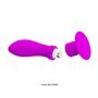 Plugue anal vibratório roxo Pretty Love