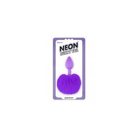 Plug Anal Neon com Cauda Roxa