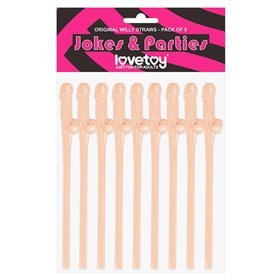 Pacote de palha para pênis com 9