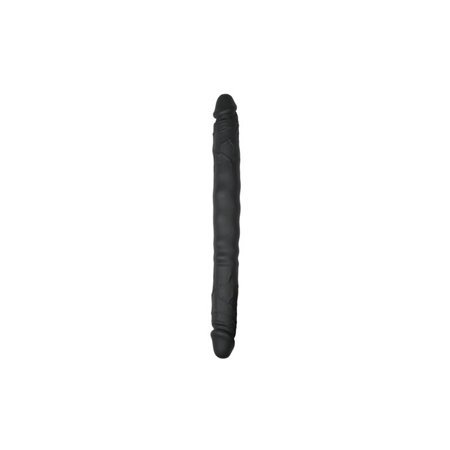 Vibrador Duplo Flexível Preto 40 cm
