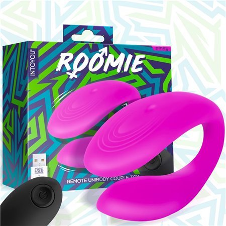 Vibrador Roomie para Casais Silicone Líquido Unibody Controle Remoto USB