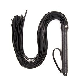 Cabo de metal Flogger 69 cm preto