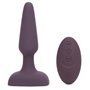 Plugue anal Feel So Alive com vibrador de controle remoto recarregável USB