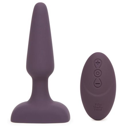 Plugue anal Feel So Alive com vibrador de controle remoto recarregável USB
