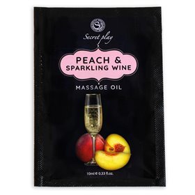 Óleo de massagem de pêssego e cava em dose única