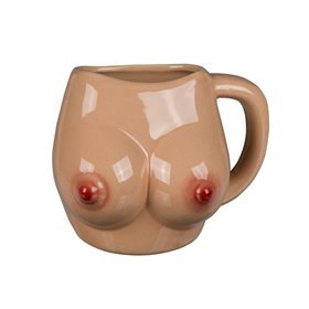 Caneca com Peitos de Cerâmica