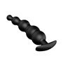 Plugue anal com bolha de silicone preto