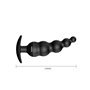 Plugue anal com bolha de silicone preto