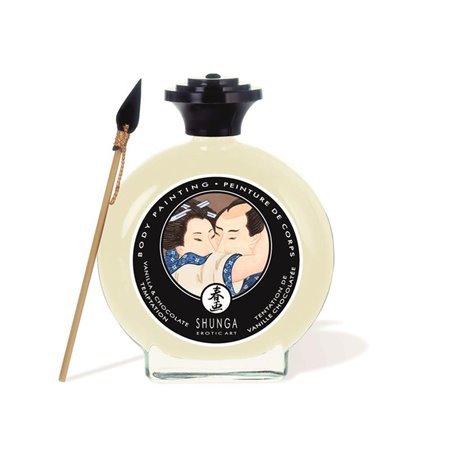 Shunga Kissable Paint Sabor Chocolate Branco e Baunilha