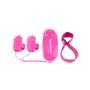 Mini vibradores de dedo rosa neon