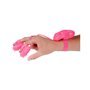 Mini vibradores de dedo rosa neon