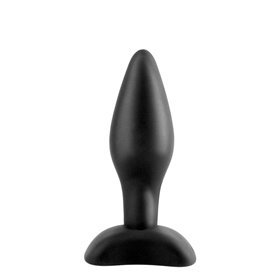 Mini Plugue Anal de Silicone - Cor Preta