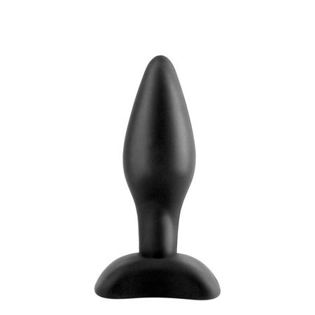 Mini Plugue Anal de Silicone - Cor Preta