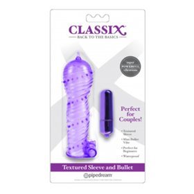 Estojo Duo Texturizado e Mini Bullet Roxo
