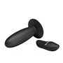 Plug Anal com Controle Remoto Preto