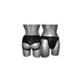 Arnês Luxe com Costas Preto S - XL