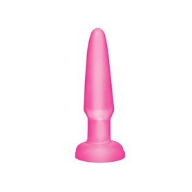Basix Rubber Works Butt Plug Iniciantes - Cor Rosa