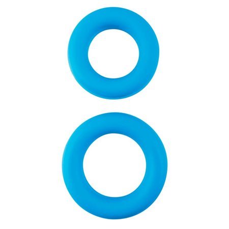 Conjunto de anel peniano azul neon