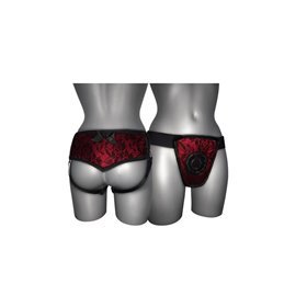 Arnês Luxe Com Costas Vermelhas S - XL