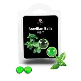 Conjunto Secret Play 2 Bolas Brasileiras Aroma Menta