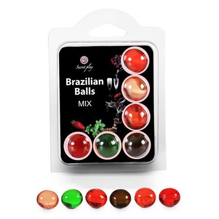 Conjunto Secret Play 6 Aromas de Bolas Brasileiras