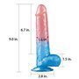 Vibrador Dazzle Studsv 9 Rosa e Azul