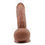 Vibrador de dupla densidade Fashion Dude 17,5 x 4,1 cm castanho