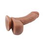 Vibrador de dupla densidade Fashion Dude 17,5 x 4,1 cm castanho