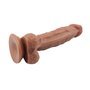 Vibrador fashion de dupla densidade 21 x 4,1 cm castanho