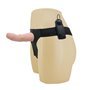 Arnês de dança com vibrador vibratório natural 15 cm