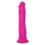 Vibrador de parede de silicone neon rosa