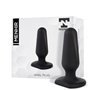 Plugue anal de silicone preto Menhir
