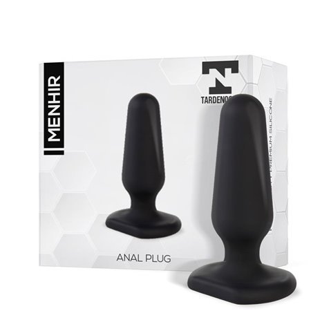 Plugue anal de silicone preto Menhir