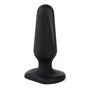 Plugue anal de silicone preto Menhir