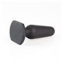 Plugue anal de silicone preto Menhir