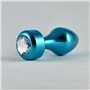 Plugue Anal Rosebud Azul com Jóia