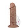 Dildo King 10.5 com vibração marrom gordinha
