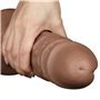 Dildo King 10.5 com vibração marrom gordinha