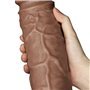 Dildo King 10.5 com vibração marrom gordinha