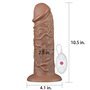 Dildo King 10.5 com vibração marrom gordinha