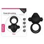 Anel Vibratório Duplo Power Clit Duo Preto