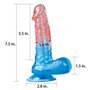 Vibrador Dazzle Studs 7.5 Rosa e Azul
