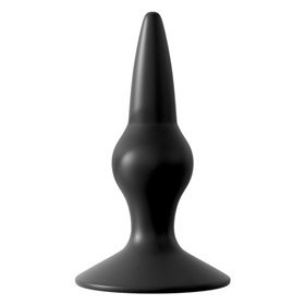 Iniciação do plugue de silicone da coleção Anal Fantasy - cor preta