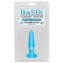 Plugue anal Basix Rubber Works para iniciantes - cor azul