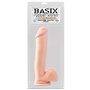 Vibrador com Testículos e Ventosa 30,5 cm Cor Natural