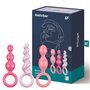 Pacote de 3 plugues de silicone tricolores