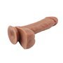 Vibrador de dupla densidade Fashion Dude 20 cm castanho